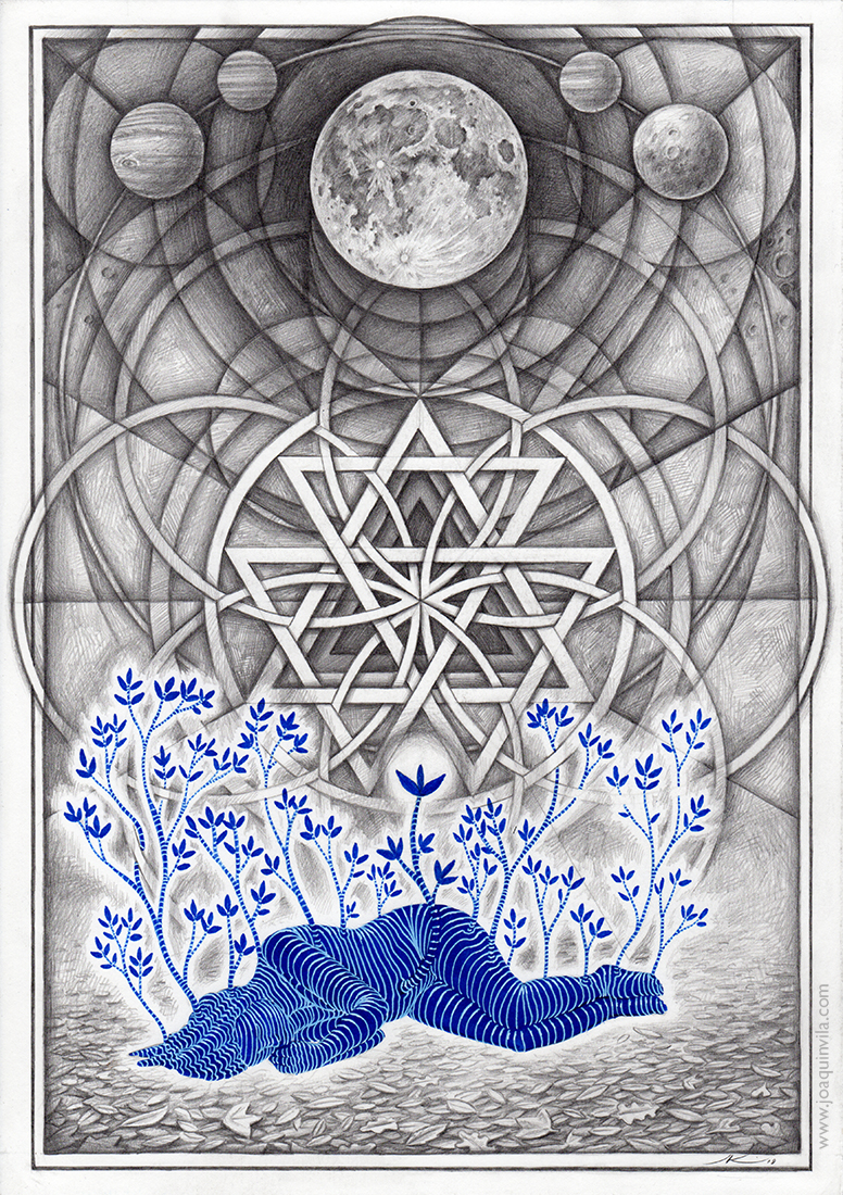 Mo(o)on Ink and graphite on paper 40x30cm 2018 Mo(o)on Ink and graphite on paper 40x30cm 2018 by Joaquin Vila