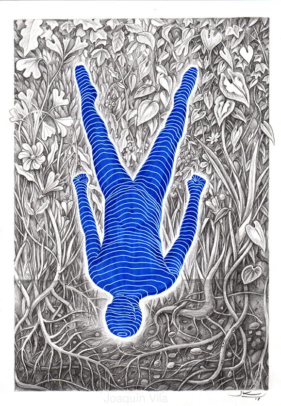 What is above is below Ink and graphite on paper 29x21cm 2018 What is above is below. Ink and graphite on paper 29x21cm by Joaquin Vila