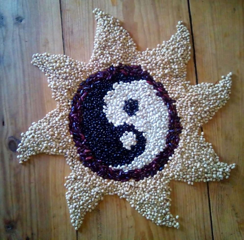 9. Bean art _1000 x 981 pixels